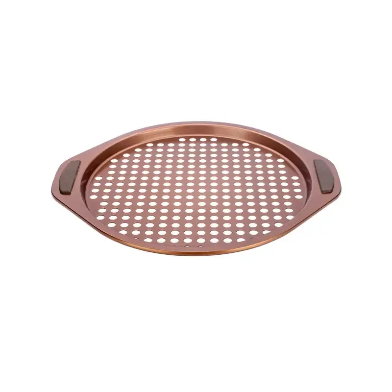 12in Pizza Crisper With Silicone Handles